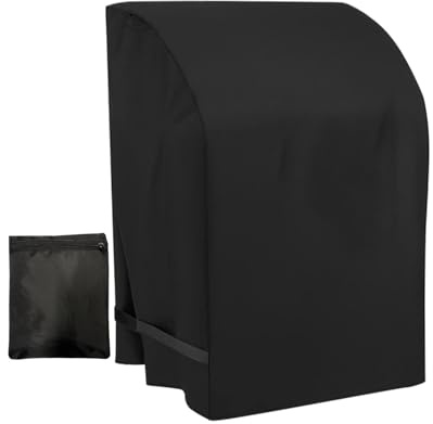 G als Grillabdeckung, schwere wasserdichte kleine Grillabdeckung, Ganzwetter-Schutzgrillabdeckung, 81 x 61 x 109 cm, ergonomisches Design, einfach zu errichten, perfekt für Garten, Terrasse, Terrasse
