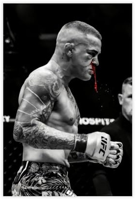 fshsxver Dustin Poirier Kunst Aan De Muur, Dustin Poirier Poster sur toile pour décoration de chambre à coucher, bureau, cadeau 20 x 30 cm