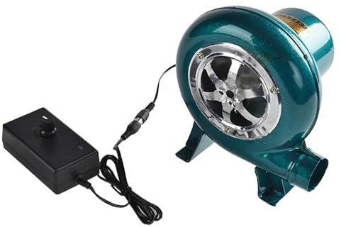 JOUFNING Soffiatore Elettrico per Barbecue da Fabbro, Soffiatore d'Aria Centrifugo Elettrico 220V, Ventilatore con Pompa E Regolatore, Attrezzo da Cucina per Campeggio, Escursionismo(30W)