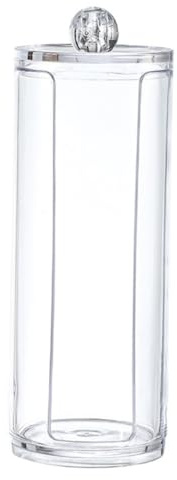 POPETPOP Caja De Algodón Desmaquillante Transparente Organizador Para Bastoncillos y Discos Desmaquillantes Para Baño y Tocador