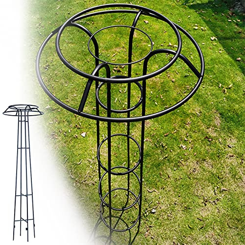 Heavy Duty Metal Garden Obelisk 80.7'' / 205cm Plant Trellis for Climbing Vines, Iron Flower Stand, Durable Outdoor Support for Potted Plants, Lawn & Patio Gardening