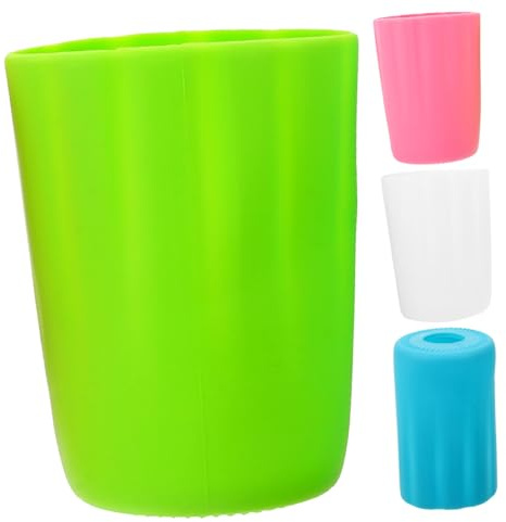 ROMISBABA 4 pièces Lot de Manchons Silicone Antichoc pour Bouteilles Verre Étui Pratique et Décoratif pour Gourdes Bouteilles Lait et Tumbler Facile à Installer Multi-Couleurs