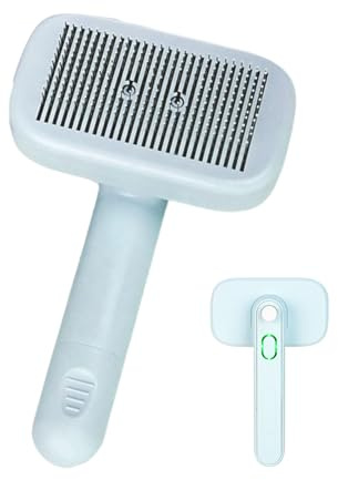 Brosse Slicker Auto-Nettoyante Sous-poil antistatique doux pour la peau