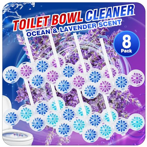 Scent-Hi WC Frisch Duftspüler 8er, Ozean und Lavendel Duft | Duftsteine für langanhaltend frischen Duft und hygienische Sauberkeit