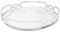 Plateau miroir argenté Art déco | 30 cm support décoratif pour bougies – Organisateur de parfum, centre de table décoratif