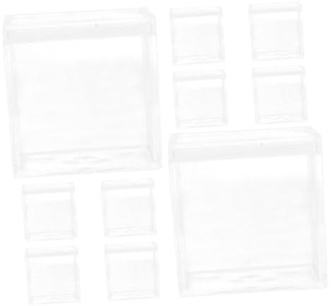 Cabilock 1 Satz Pralinenschachtel Quadratische Behälter Mit Deckel Transparentes Gehäuse Durchsichtige Geschenkboxen Bastelaufbewahrung Schokoladenbehälter Süßigkeiten Fall Acryl 10st
