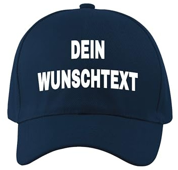 NIMAMA Unisex Kinder Cap Bedrucken Lassen - Mit Wunschtext personalisiert - Individuell als Geschenk für Jungen und Mädchen selbst gestalten