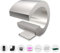 LONGRUNNEW Fuente de piscina de acero inoxidable curvada con accesorios, cascadas de estanque en forma de J, kit de fuente de agua para jardín, patio, piscina, 34,5 cm de altura