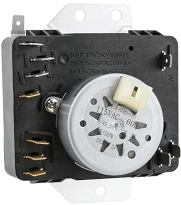 Precise Dryer Timer With Metal Construction Laundry Timing Part For Accurate Laundry Drying Control Dryer Machine Component