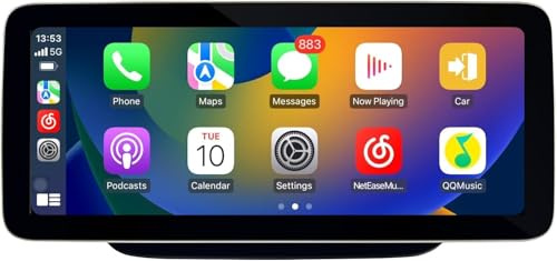 Touch screen da 10,25 pollici per Mercedes CLA C117 NTG 4.5/4.7 Android Wireless Apple CarPlay Split Screen Mirror Smartphone App Navigazione Netflix YouTube Telecamere Backup (128 GB)