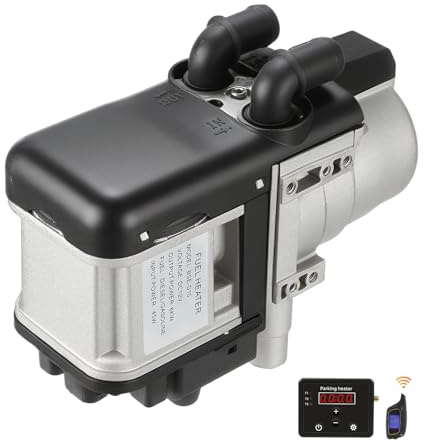 GEARFLOW 6KW 12V Hydronic Coolant Heater, with LCD Remote Control, Liquid Fuel Heater, Diesel Water Heater, Temperature Control, Parking Heating, for Boat, Caravan, Bus, Motorhome