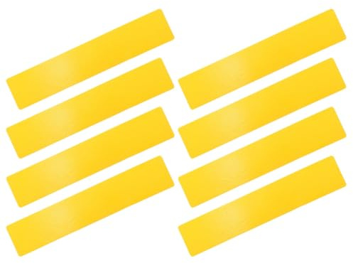 GRIRIW Lot de 8 Marqueurs de Terrain Jaunes Résistants Déchirure pour Entraînement Sportif Kit de Marquage de Terrain de Basketball et Football Marqueurs de Position Antidérapants pour