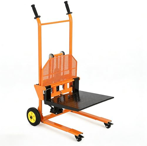 GarveeTech 450LB Hydraulic Material Lift, 36 Max Lift Pallet Truck Dolly