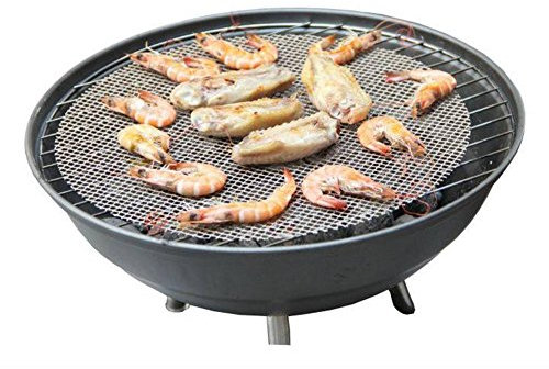 DemiawakingIT Tappetino da Griglia BBQ Tappetino Griglia Antiaderente Riutilizzabile per Barbecue (Diametro: 32 cm)