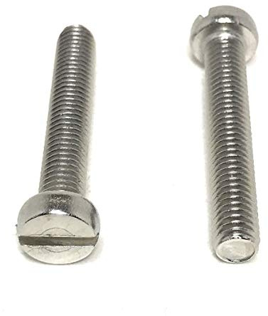 M5-.80 x 30 Stainless Steel Slotted Cheese Head Machine Screw DIN84 A2 M5x30 (25 Pieces)