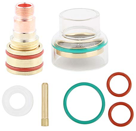 TFM53NCN TIG Kit di saldatura Torcia di saldatura Torcia a tazza di vetro per WP17/WP18/WP26(2.4mm)