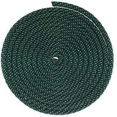 GOLBERG Solid Braid Nylon Utility Rope – Multipurpose Rope for Outdoor Activities, Commercial Applications, Crafts – Hunter Green (1/8” x 50 Feet)