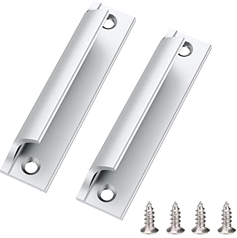 Catelves Balkontürgriff (Silber, 2 Stück, 9 cm), langlebig, lichtbeständig, T-Form, für Haus, Büro, Schule usw.