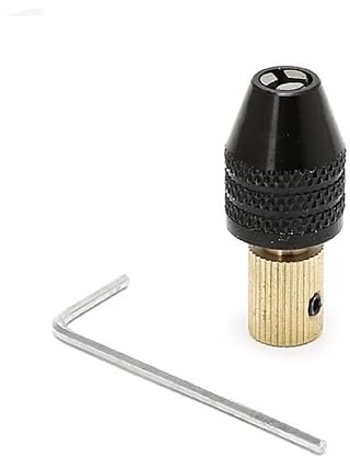 Inovey 2Pcs Elektrische Motorwelle Mini-Bohrfutter Klemme Mini-Bohrer Adapter 2-5Mm - schwarz - 2.3mm