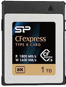 Silicon Power 1TB CFexpress Type B Memory Card, Up to 1800MB/s Read, Min Sustained Write: 1500MB/s