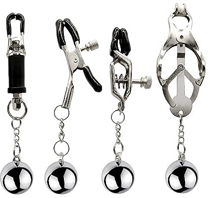 Morsetti per Capezzoli Regolabili Clip per Capezzoli in Acciaio Inox Clip Sexy Bondage Giocattoli Sessuali Sex Toy