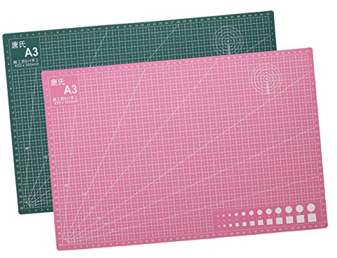 Tofficu 2stücke Schneidunterlagen Mit Selbstheilender Oberfläche Doppelseitige Pvc Schneidepads Für Präzise Schneid Und Bastelprojekte Zum Nähen Und Schneiden