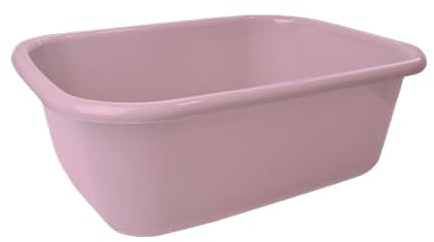 Vision4ever 1Pcs Pink Rectangular Washing Up Bowl Plastic Multi-Purpose Basin Mixing Sink Plastic Washing Up Bowl for Kitchen Sink with Cutlery Tidy