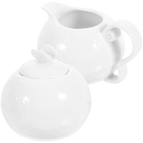 Ciieeo Keramik-milchkanne mit Henkel Zartes Zuckerdöschen Hochwertige Keramik Spülmaschinenfest für Milch Saft und Mehr für Heimgebrauch und Geschenke