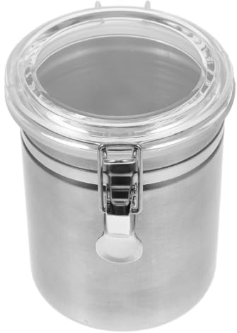 HOLIDYOYO Pot Hermétique En Acier Inoxydable Boîte À Épices Et Récipient De Stockage Alimentaire Avec Couvercle Pour Thé Sucre Café Bonbons Et Petits Objets Cuisine