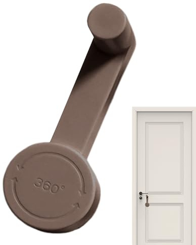 Serratura di sicurezza per maniglia porta - Blocco di sicurezza Armadio/Mobile - Maniglia di sicurezza anti-furto per bagno, camera da, alloggio in affitto e costruzione commerciale