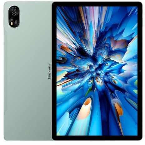 Blackview Mega 8 Android 15 AI Tablette, 13 Écran FHD+, 36Go+512Go, Batterie 11000mAh, 3 AI Modèles, Dual SIM 4G LTE+WiFi, Caméras 50MP+13MP, Haut-parleurs Quad-Box, 1080P Widevine L1 Verde