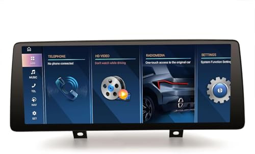 12,3 Pantalla 8-Core 8GB+128GB Android 16 Radio Coche Bluetooth GPS Navegador para BMW Serie 1 F20 F21 Serie 2 F22 F23 NBT Soporta IPS iDrive Wireless CarPlay Android Auto WiFi 4G Canbus iDrive DSP