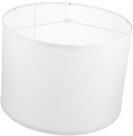 Pantalla de Lámpara de Mesa de Tejido, Color Claro, Clip | Oficinas y Dormitorios, Estructura de Hierro, Instalación Sencilla, Estabilidad Firme y Protección Lámpara