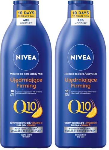 NIVEA Q10 Plus Lotion corporelle raffermissante à la vitamine C 400 ml (Lot de 2)