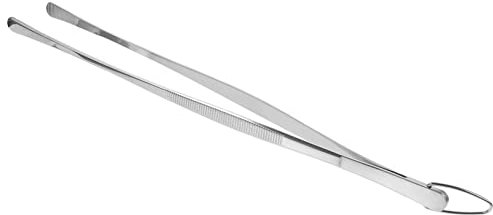 TOPPERFUN Pinzette Da Cucina in Acciaio Inossidabile 12 Pollici Con Gancio, Pinze Riutilizzabili Per Alimenti, Utensili Essenziali Per Chef Professionisti e Uso Domestico