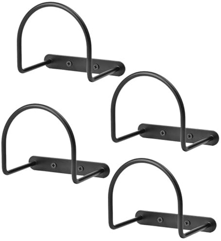 Genérico Rack De Sombrero De - Rack De Exhibición De Sombrero De | Béisbol Y Colgador De Pared Del Sombrero Occidental, 4 Veces Ganchos De Metal De Sujeción Fuertes Para Sombreros De Borde Anch
