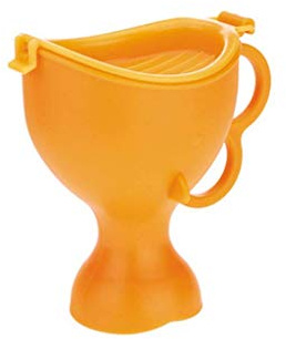 padella da letto, Orinatoio di emergenza, orinatoio portatile for donne, orinatoi in auto, padelle(Orange)