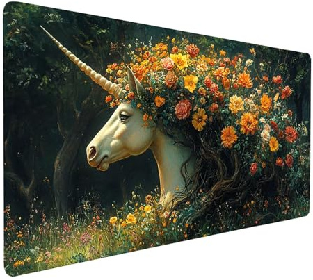 Tapis de Souris xxl 1600x800x3 MM Imperméable Montagne Tapis de Bureau Gaming pour Clavier Souris Sans fil Ordinateur Portable, Mouse Pad Lac Bords Surpiqués Base Antidérapante, Cadeau Homme model2310