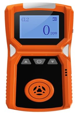 Detector de Gas portátil Industrial H2/CO/PH3/CO2/H2S/NH3/O2/NO2/NO/EX/CH4 Detector de Alarma de Gas Combustible Carga USB 0-100% LEL con Amplio Rango(CL2-0-20PPM)