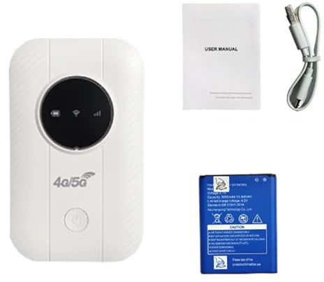 Aoresac Routeur WiFi LTE 150 Mbps 4G, Connexion par Satellite, Hotspot Mobile de Poche pour 10 Appareils, Internet sans Fil Portable avec Batterie de 3650mAh, Voyager, Travailler à (UE)