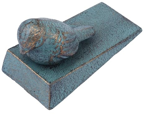 Beavorty Fermaporte in Ferro Decorativo Rustico Funzione Antiscivolo e Sicurezza, Cuneo Pesante per Porta la Sicurezza Domestica