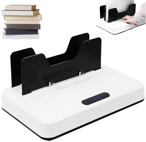 Macchina per rilegatura termica A4, 700 W, con slot di raffreddamento e pannello touch digitale, capacità di 600 pagine, per documenti e ufficio