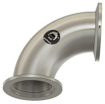 ISO-KF Flansch Bogen mit Flansch KF16 / KF25 / KF40 (90° KF40 Winkel)