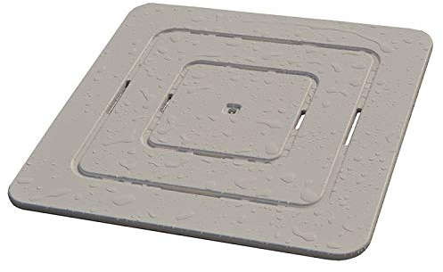 C.M. Pedana Doccia in Legno Okume Tortora 60x60 Piatto 80x80