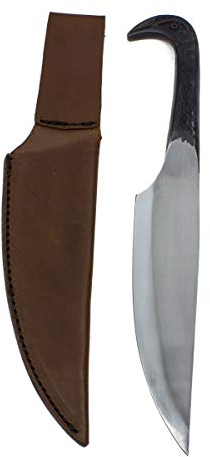 Vehi Mercatus Mittelalter Messer aus Edelstahl mit Scheide