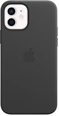 Apple Leather Case with MagSafe (for iPhone 12 | 12 Pro) - Black - 6.1 inches