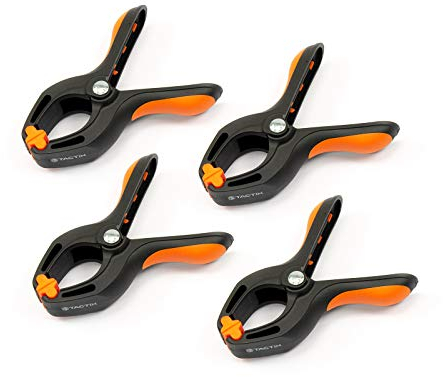 TACTIX Klemmzwingen 110 mm 4er Set Zwinge Federzwinge Einhandzwinge Leimzwinge