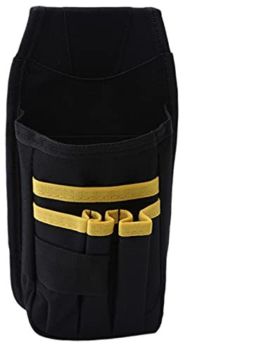 ENJY Werkzeuggürtel Tragbares Werkzeug Oxford Tuch Tasche Taille Multifunktionale Lagerung Durable Werkzeug Utility Bag (Color Name : Schwarz)
