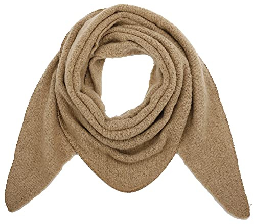 Ever Bloom Damen Schal XXL, Flauschige Weiche Dreieck Schale, Poncho, Dreieckstuch Strickschal Halstuch für Frauen und Mädchen Lang Kuschelig, Einfarbig 190 * 80 cm