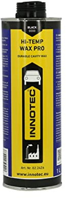 Innotec Hi-Temp Wax Dry Schwarz - Next Level Konservierung für Automotive & Industrie - Idealer Unterbodenschutz und Hohlraumkonservierung - Rostschutzmittel für alle Fahrzeuge - 1 Liter Dose